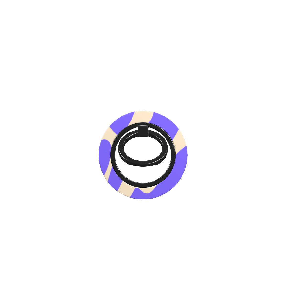 Purple Abstract Wave Ring Holder
