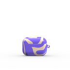 Purple Abstract Wave Apple AirPods Tough Case