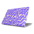 Purple Abstract Wave MacBook Case