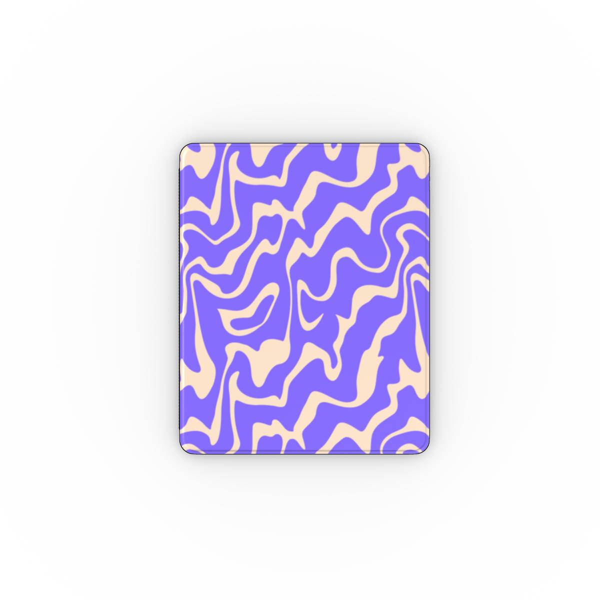Purple Abstract Wave Apple iPad Case