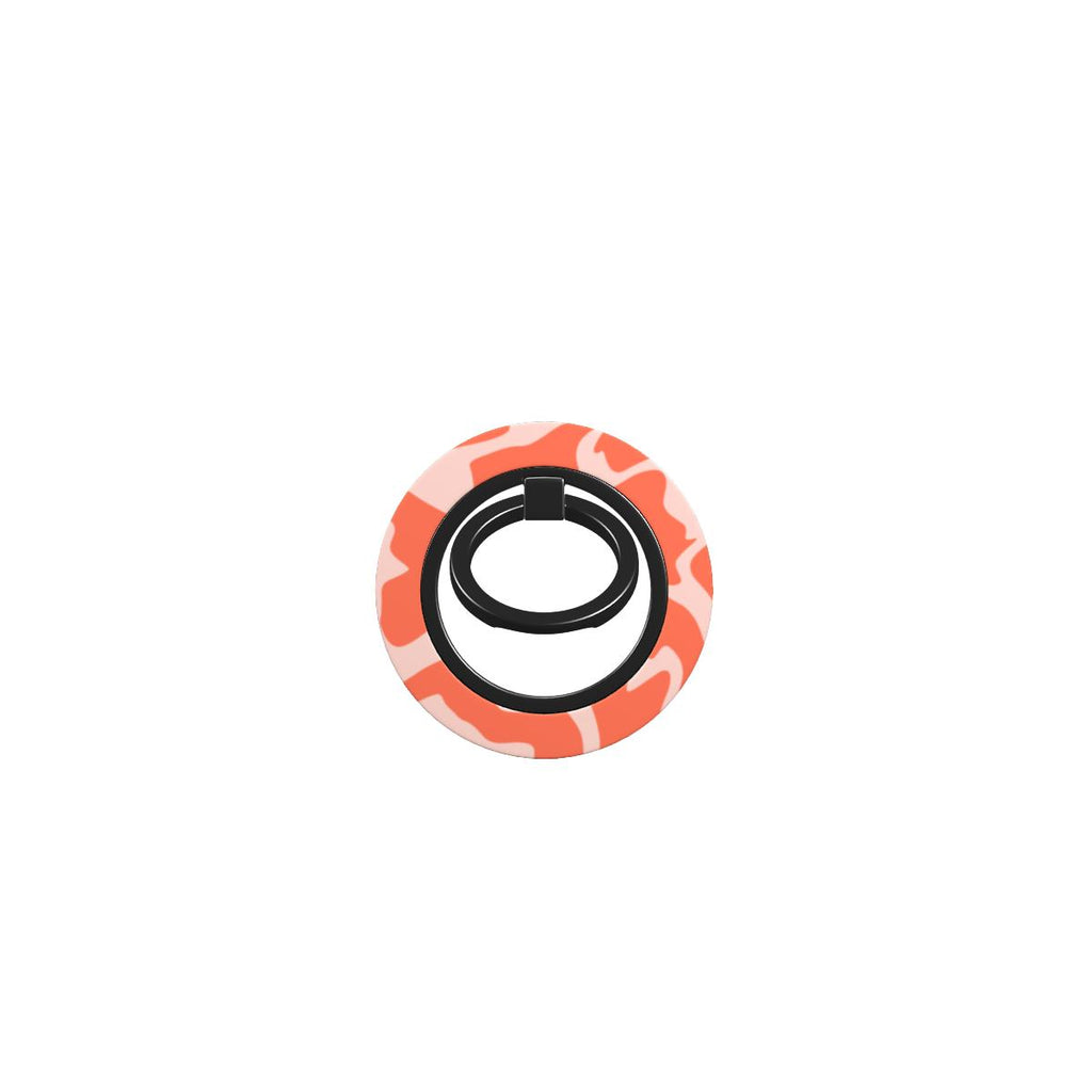 Orange Abstract Wave Ring Holder