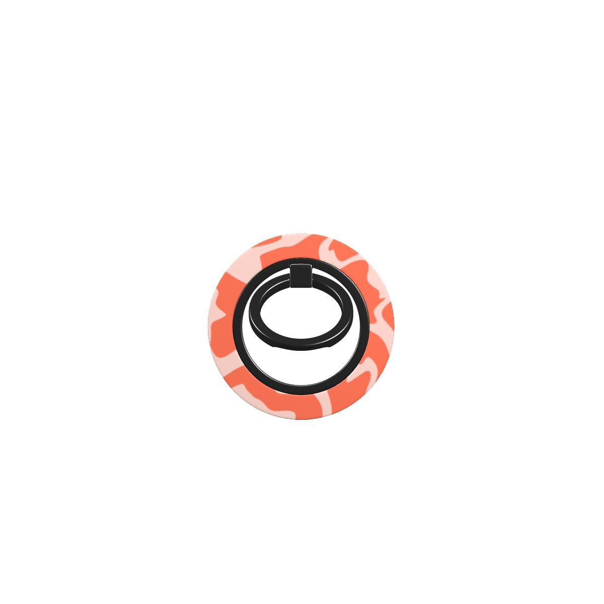 Orange Abstract Wave Ring Holder