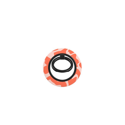 Orange Abstract Wave Ring Holder