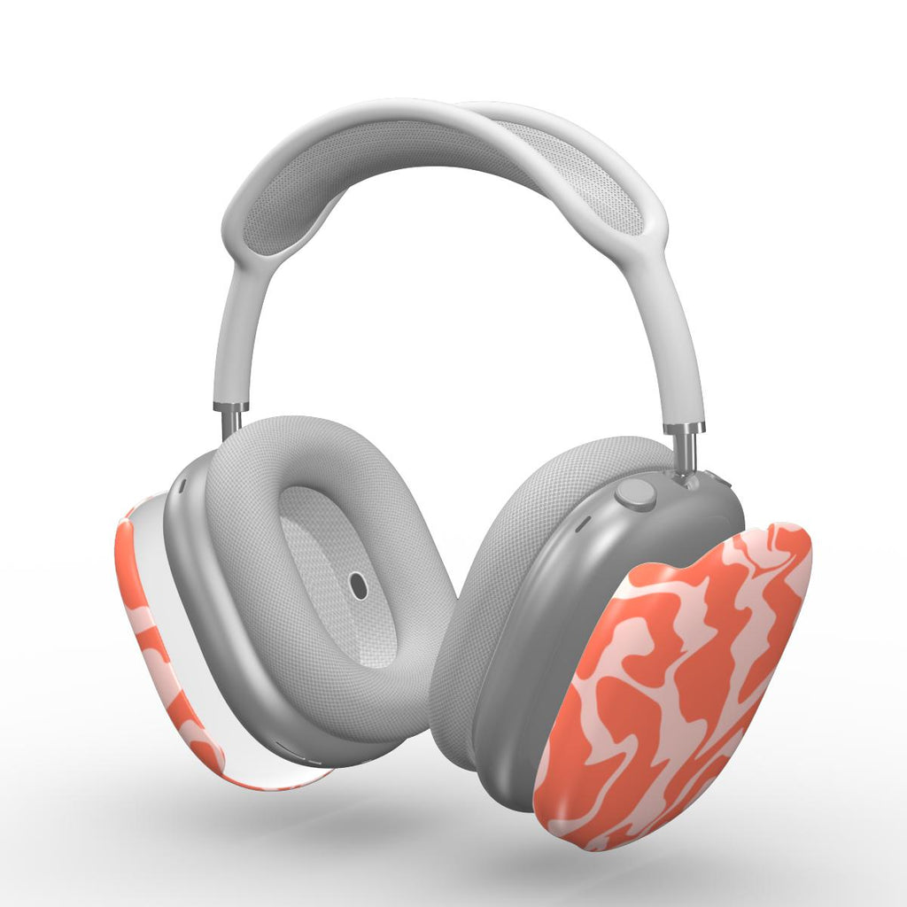 Orange Abstract Wave Apple AirPods Max Tough Case