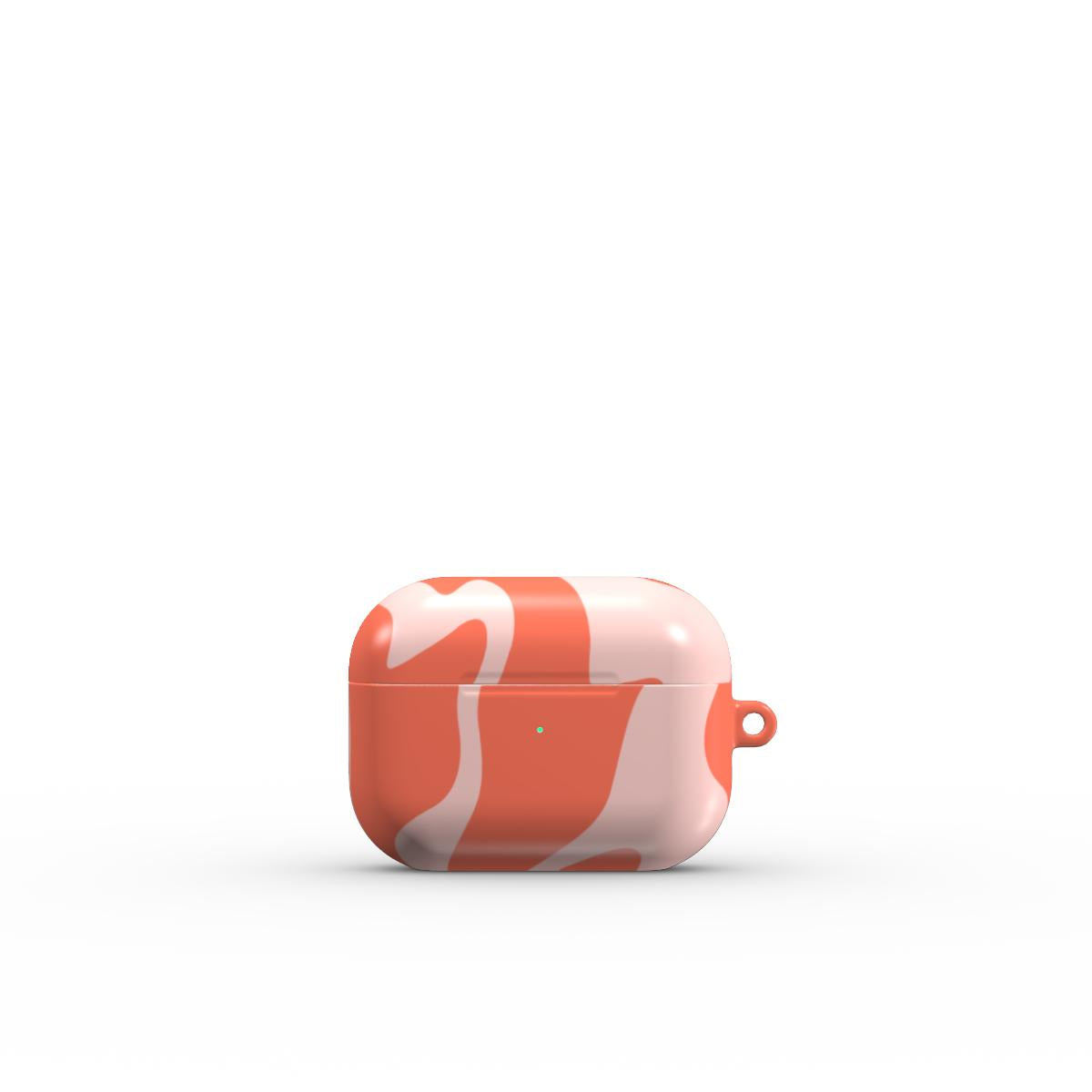 Orange Abstract Wave Apple AirPods Tough Case
