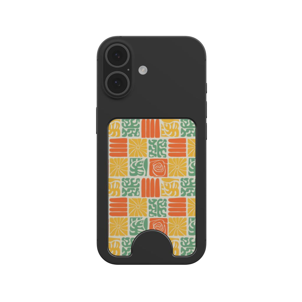 Tropical Abstract Tile Magnetic Wallet