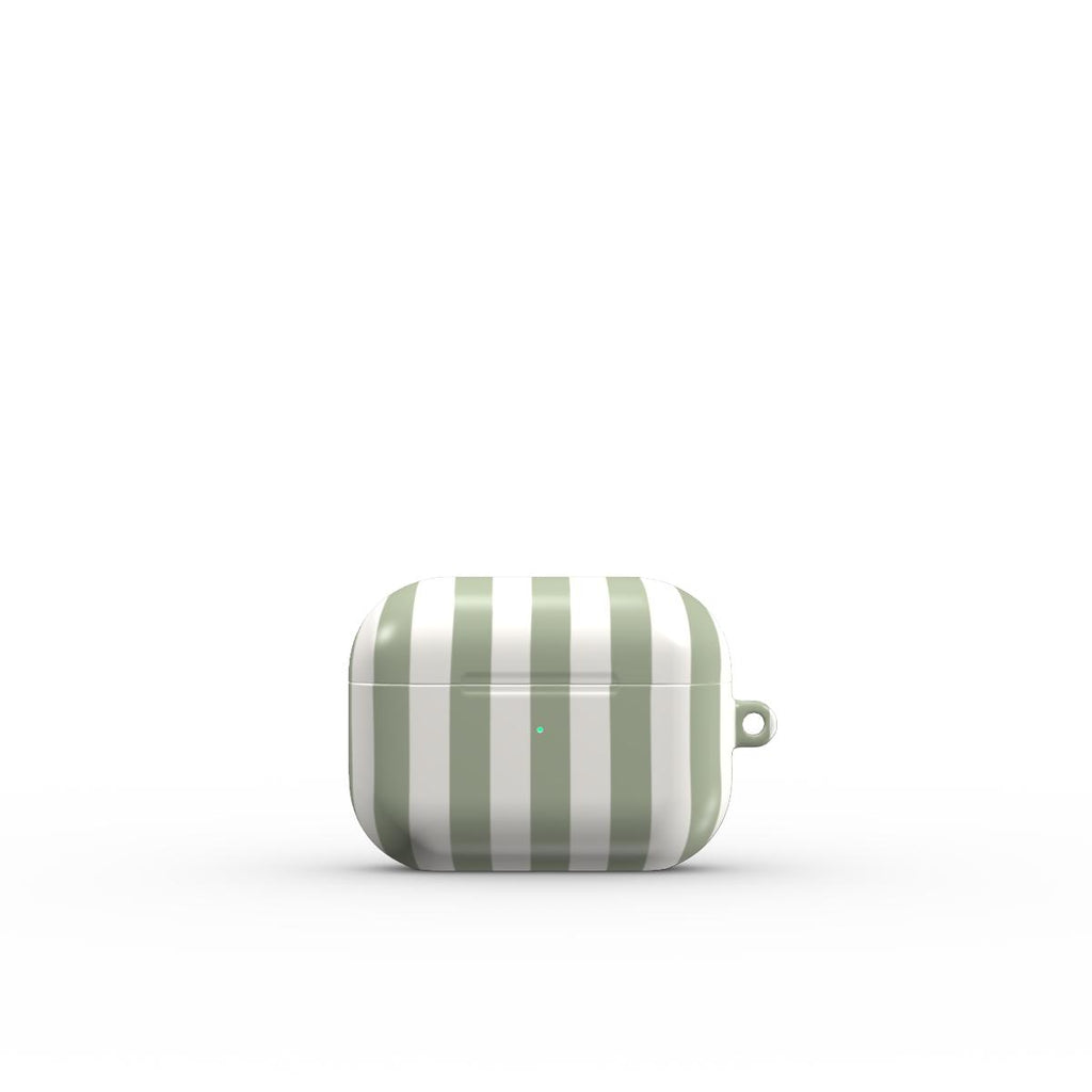 Sage Stripes Apple AirPods Tough Case