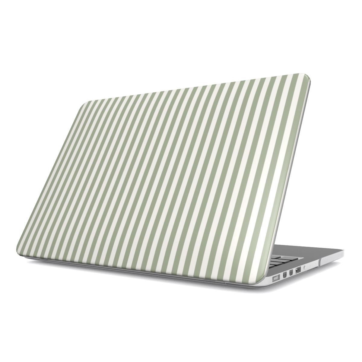 Sage Stripes MacBook Case