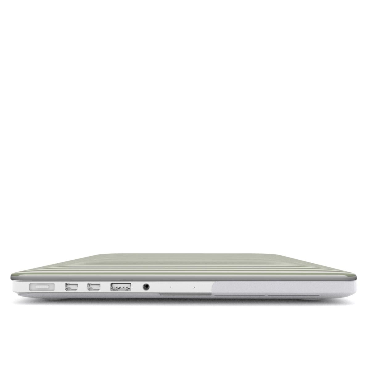 Sage Stripes MacBook Case