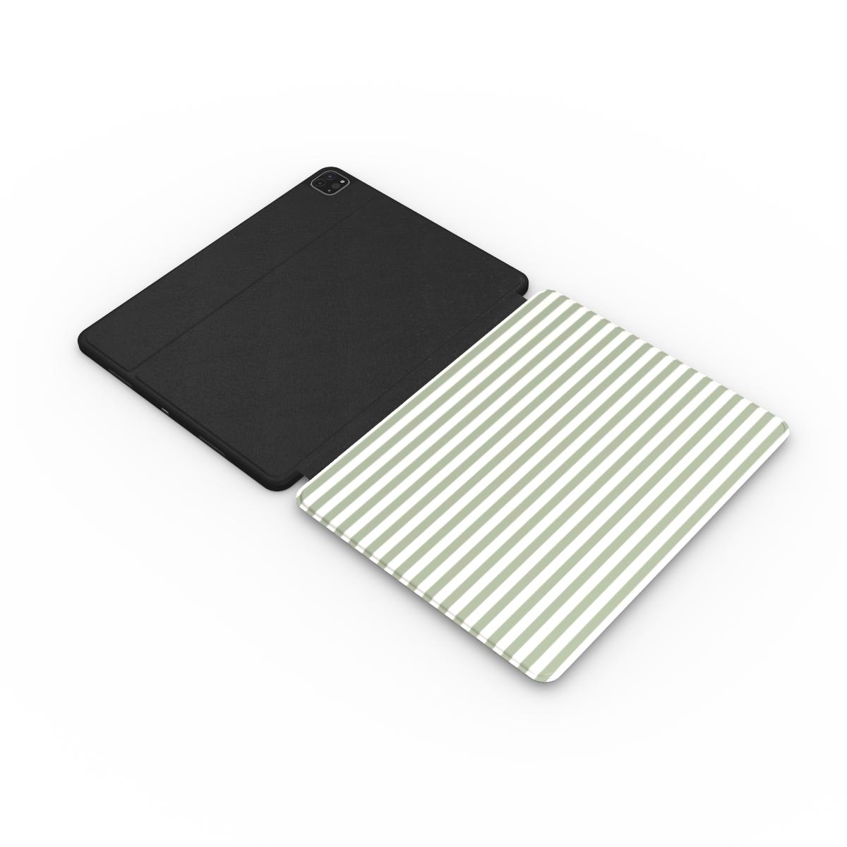 Sage Stripes Apple iPad Case