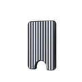 Navy Stripes (Breton) Magnetic wallet