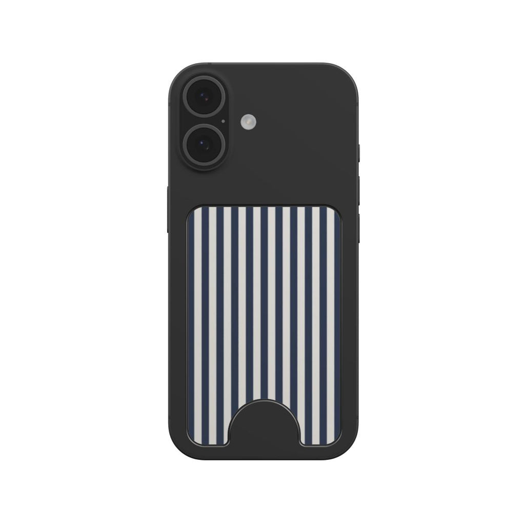 Navy Stripes (Breton) Magnetic wallet