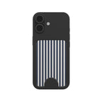 Navy Stripes (Breton) Magnetic wallet