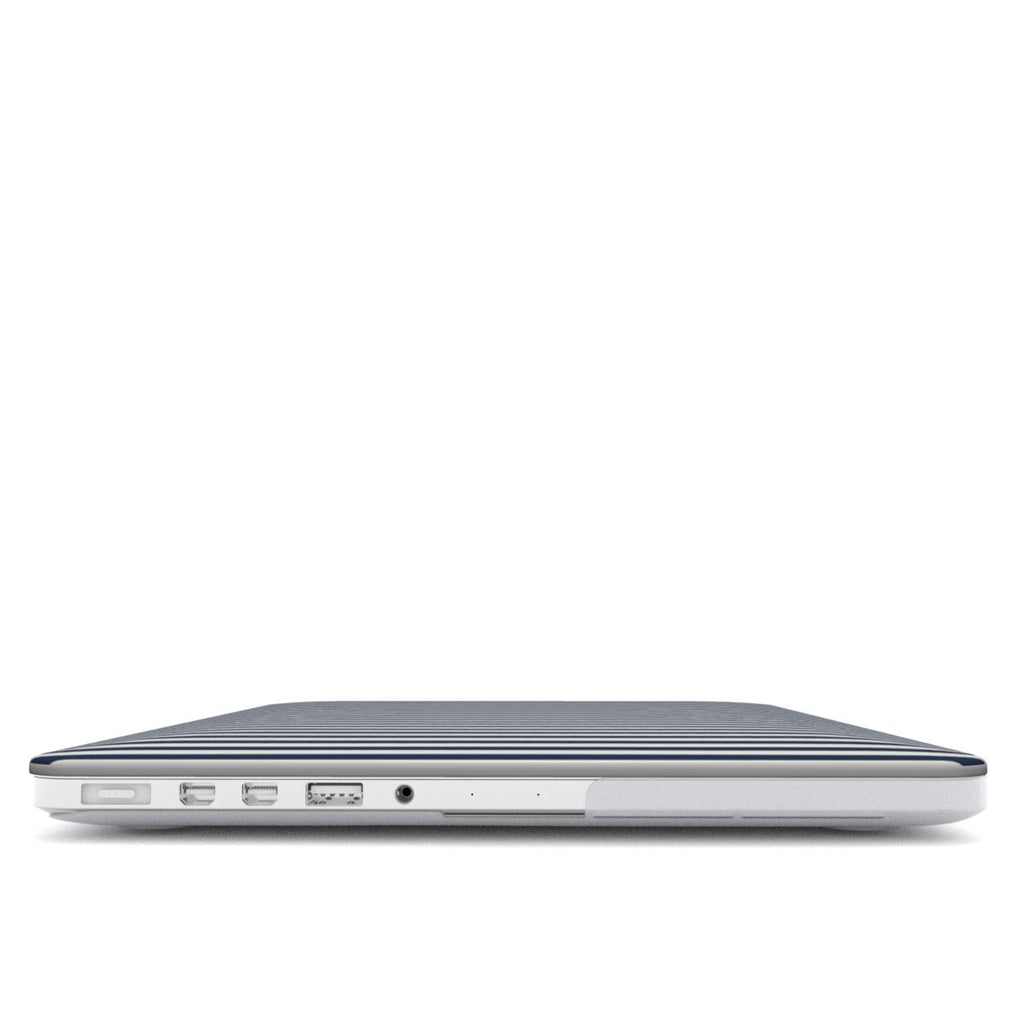 Navy Stripes (Breton) MacBook Case