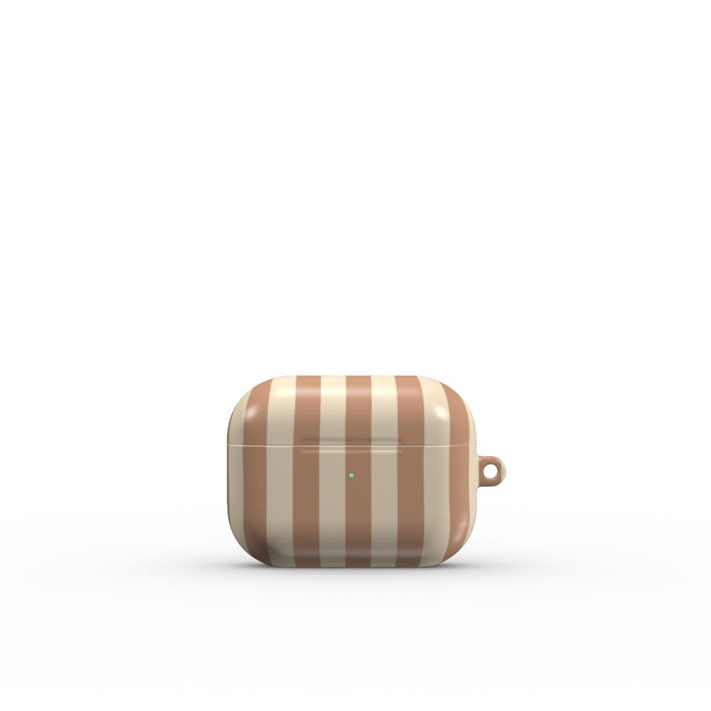 Sand and Clay Stripes Apple AirPods Tough Case