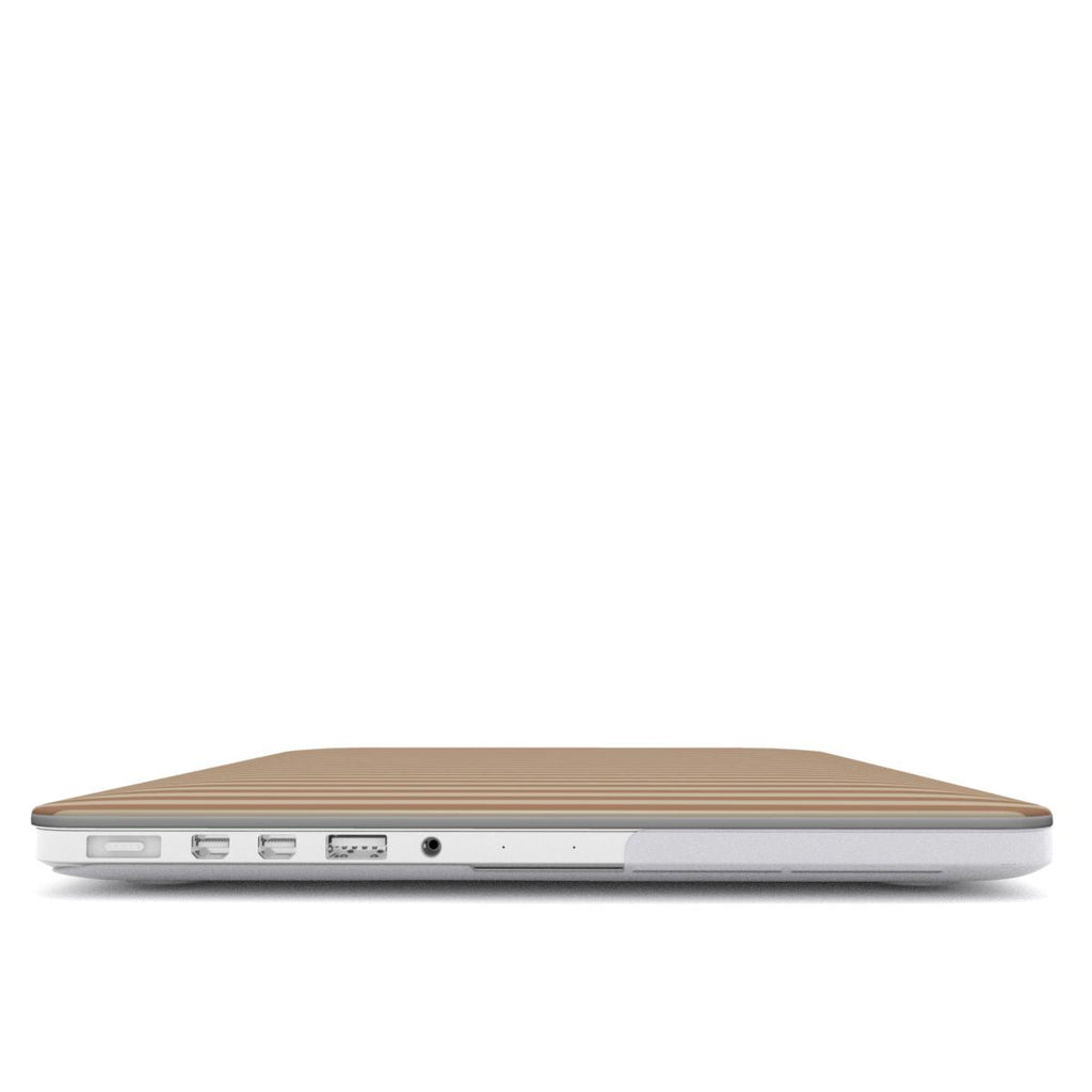 Sand and Clay Stripes MacBook Case