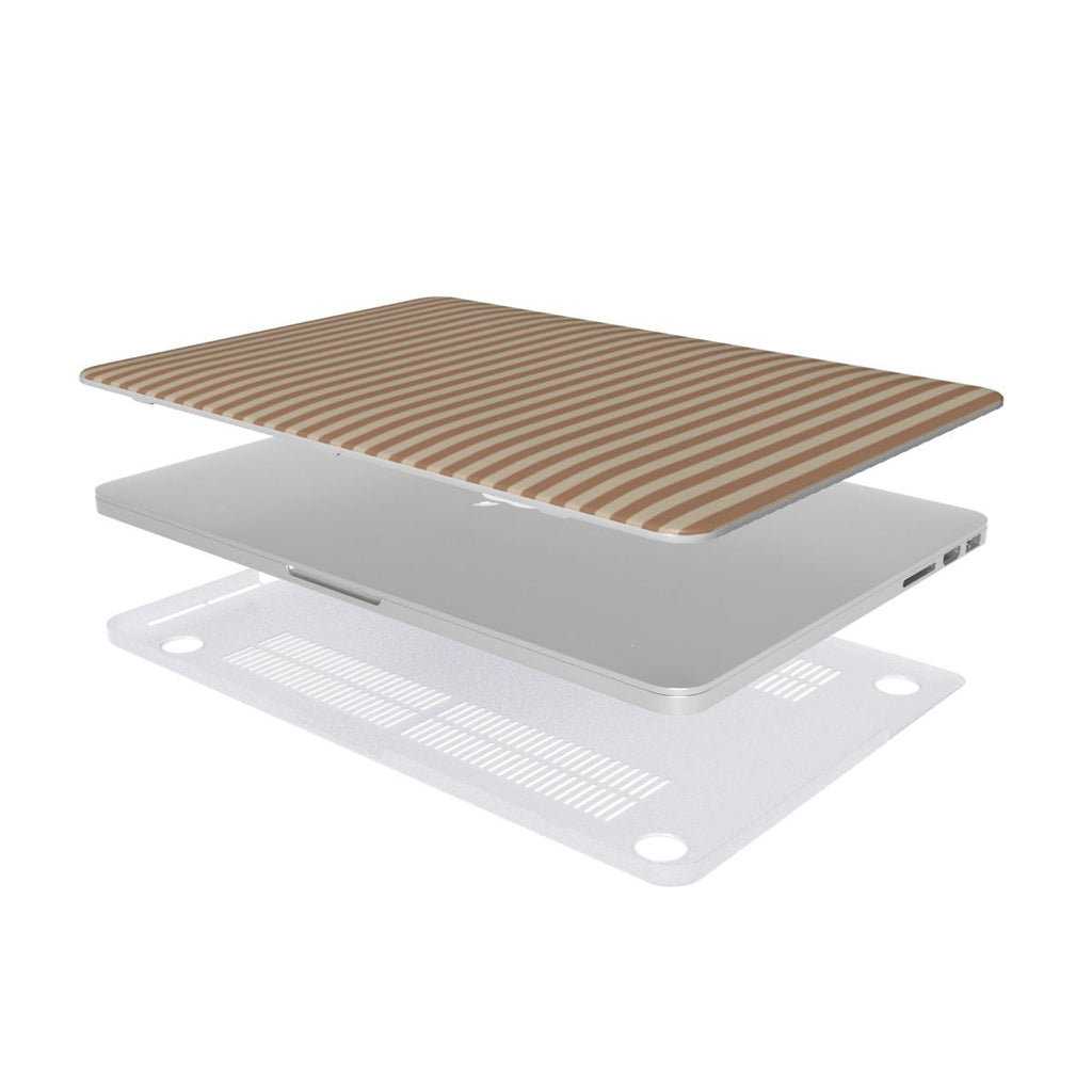 Sand and Clay Stripes MacBook Case