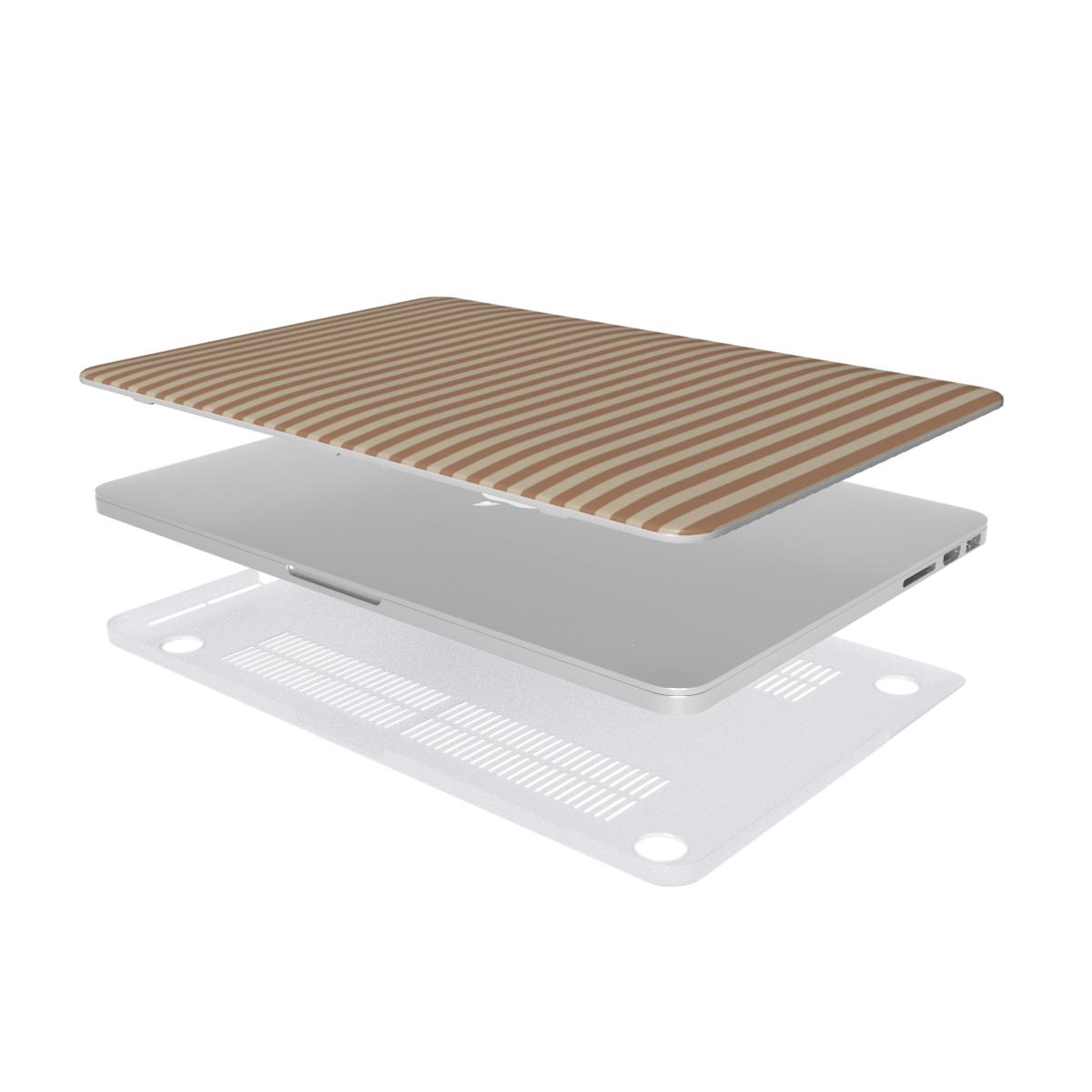 Sand and Clay Stripes MacBook Case