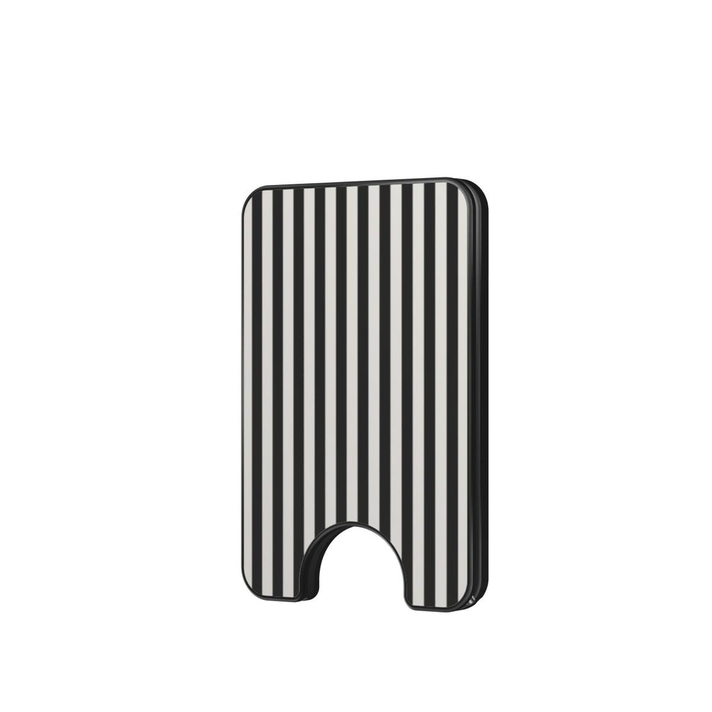 Black and White Stripes Magnetic wallet