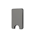 Black and White Stripes Magnetic wallet