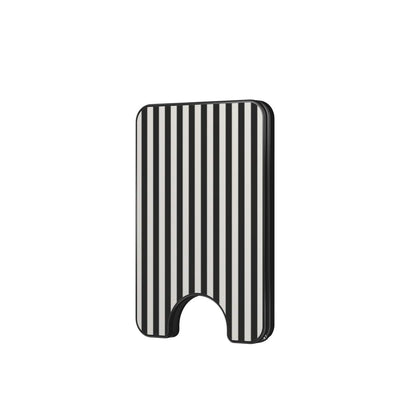 Black and White Stripes Magnetic Wallet