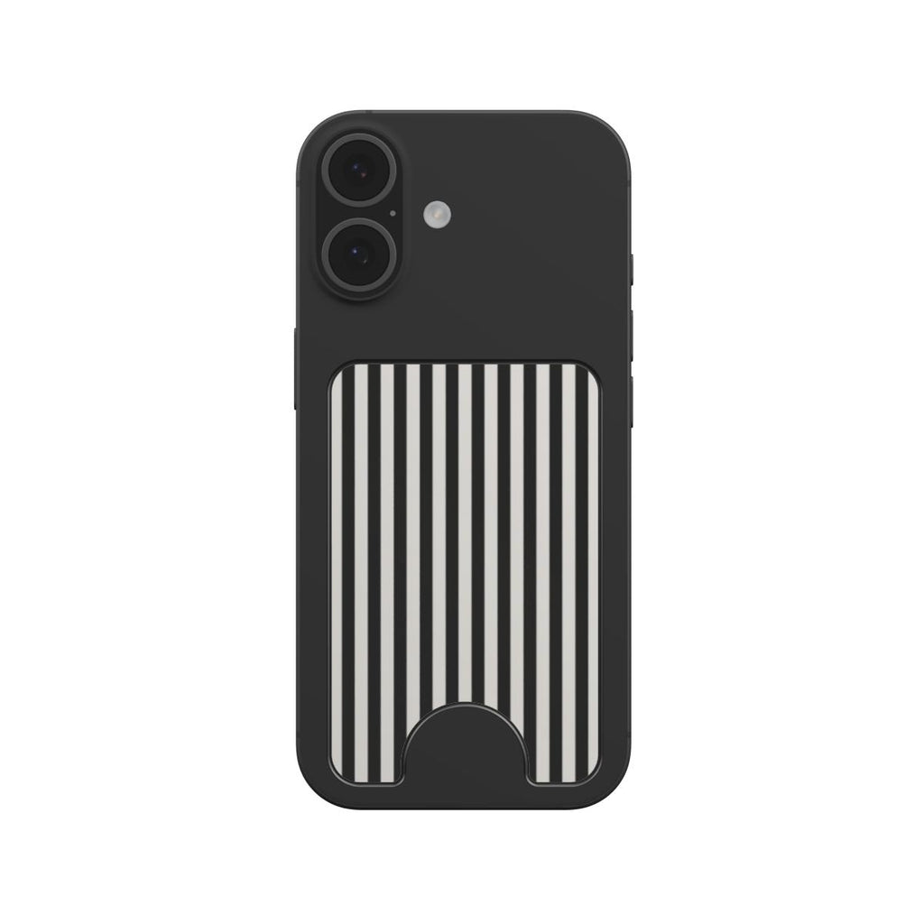 Black and White Stripes Magnetic wallet