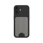Black and White Stripes Magnetic wallet