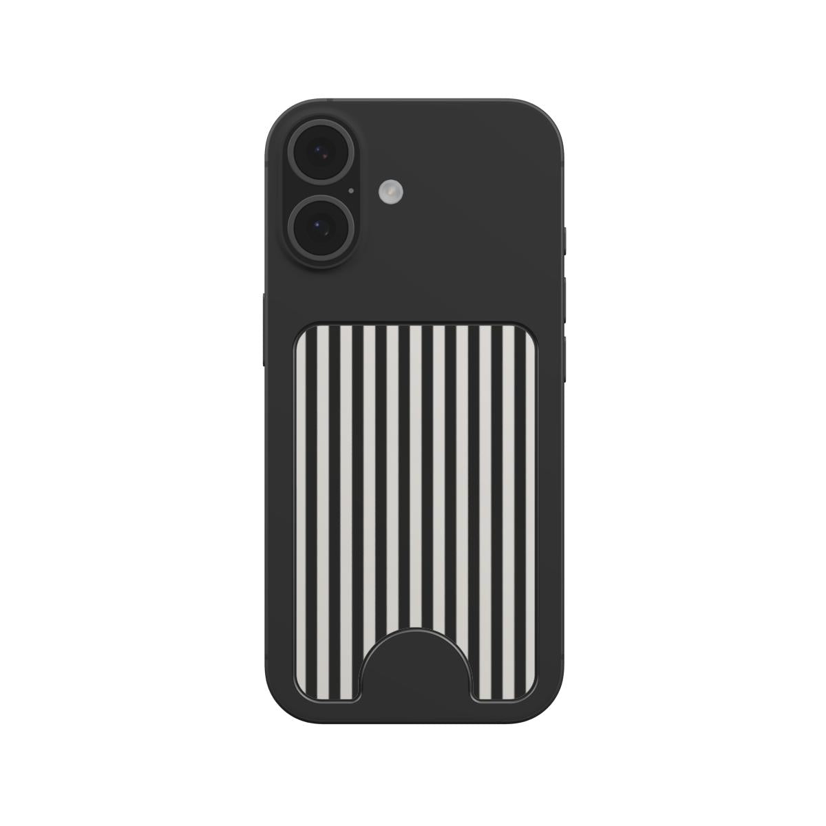 Black and White Stripes Magnetic wallet