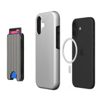 Black and White Stripes Magnetic wallet