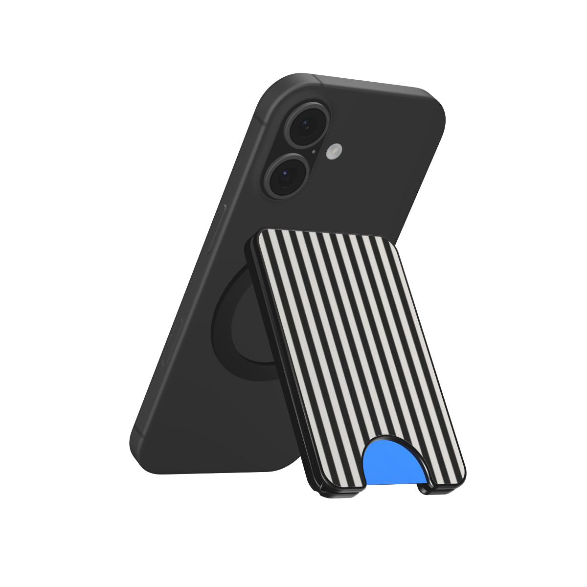 Black and White Stripes Magnetic wallet