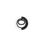 Black and White Stripes Ring Holder
