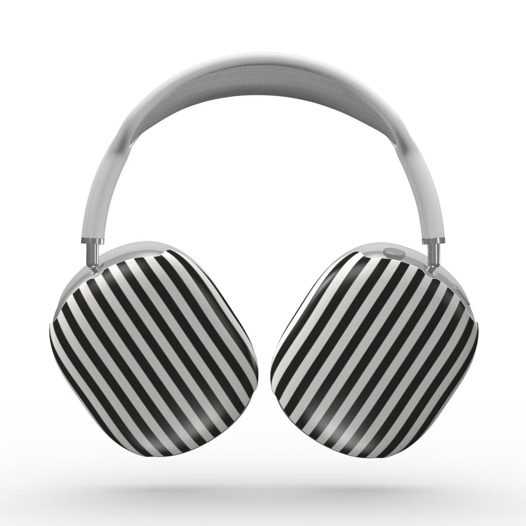 Black and White Stripes Apple AirPods Max Tough Case