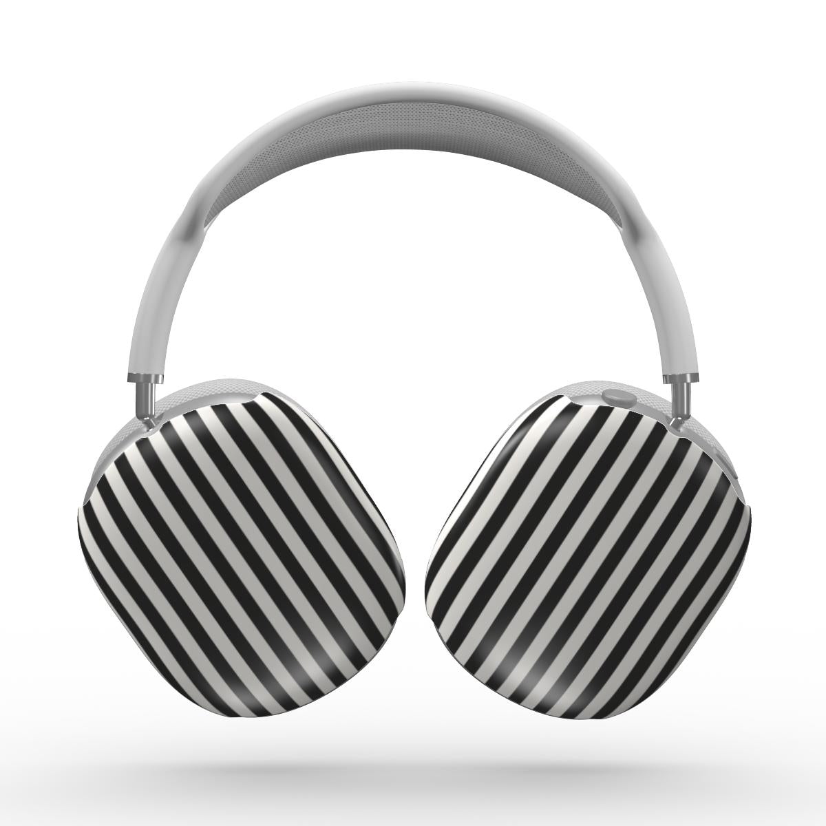 Black and White Stripes Apple AirPods Max Tough Case