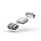 Black and White Stripes Apple AirPods Tough Case