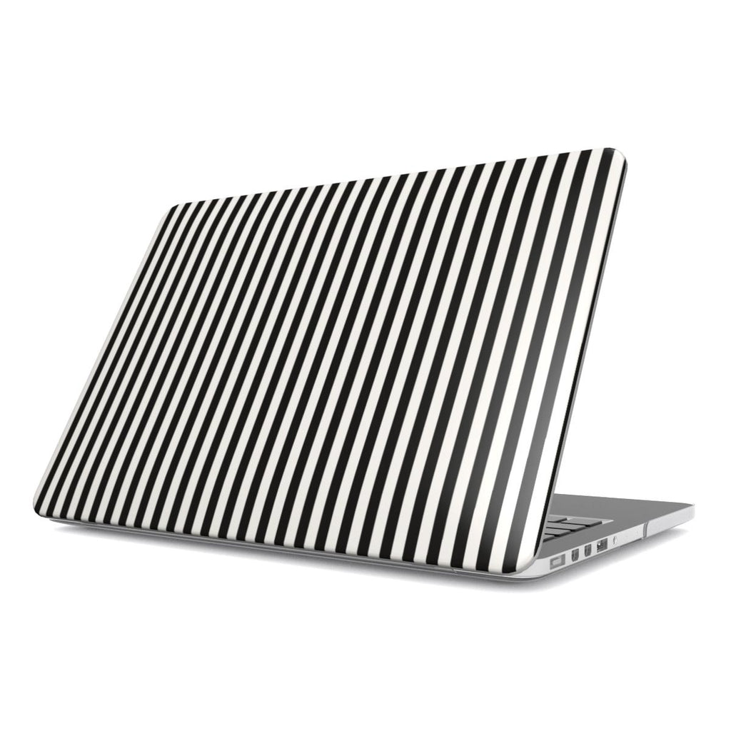 Black and White Stripes MacBook Case