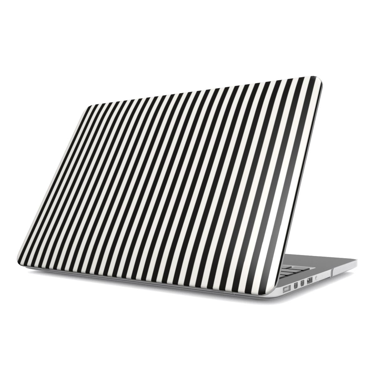 Black and White Stripes MacBook Case