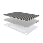 Black and White Stripes MacBook Case
