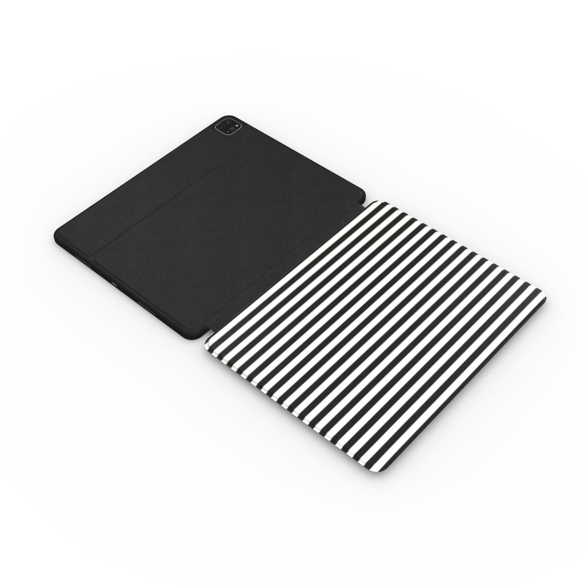 Black and White Stripes Apple iPad Case