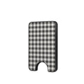 Charcoal Gingham Magnetic wallet