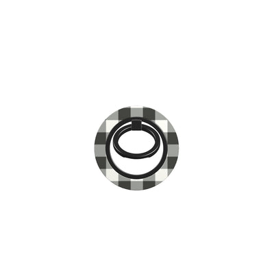 Charcoal Gingham Ring Holder