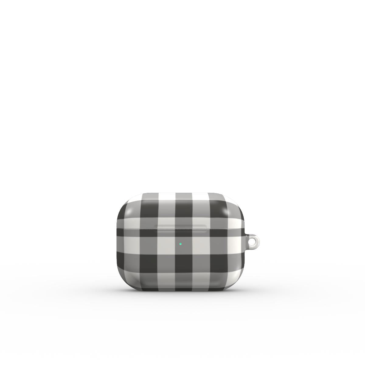 Charcoal Gingham Apple AirPods Tough Case