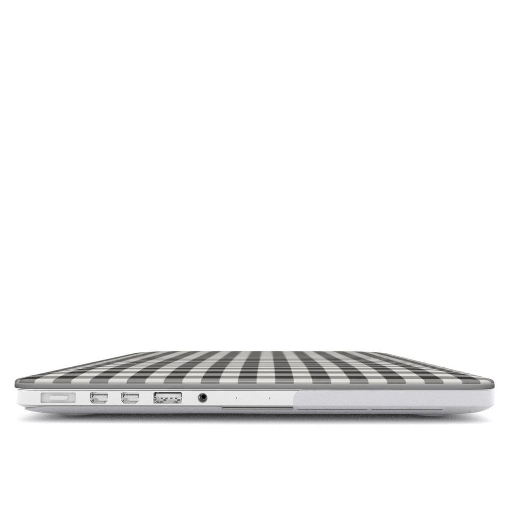 Charcoal Gingham MacBook Case