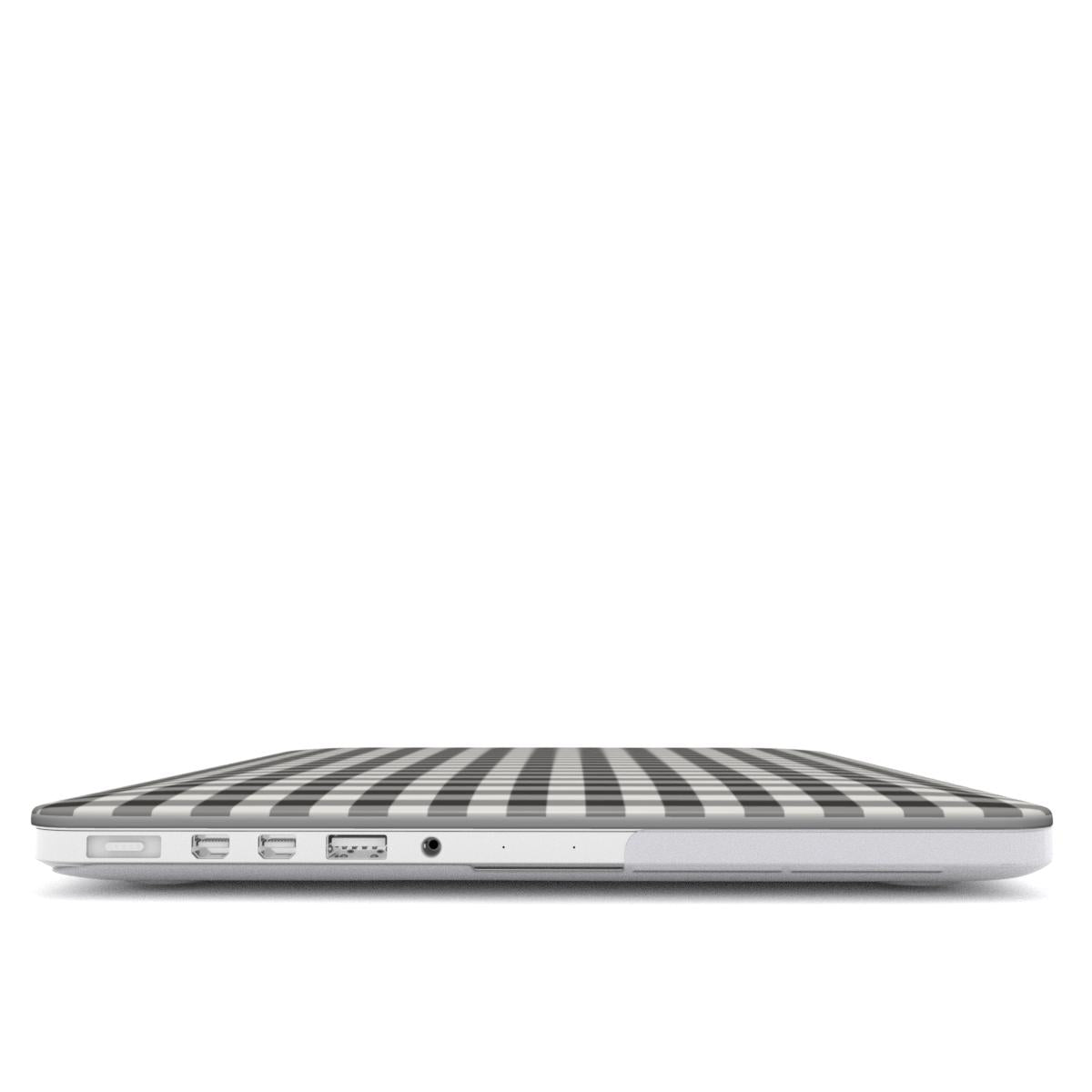 Charcoal Gingham MacBook Case