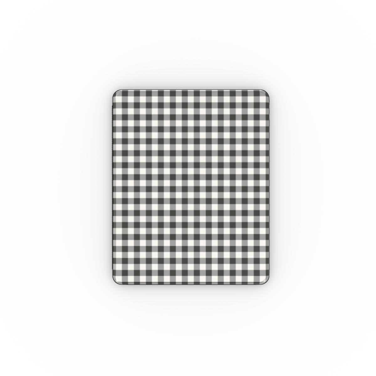 Charcoal Gingham Apple iPad Case