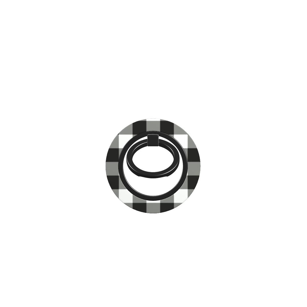 Blank and White Gingham Ring Holder