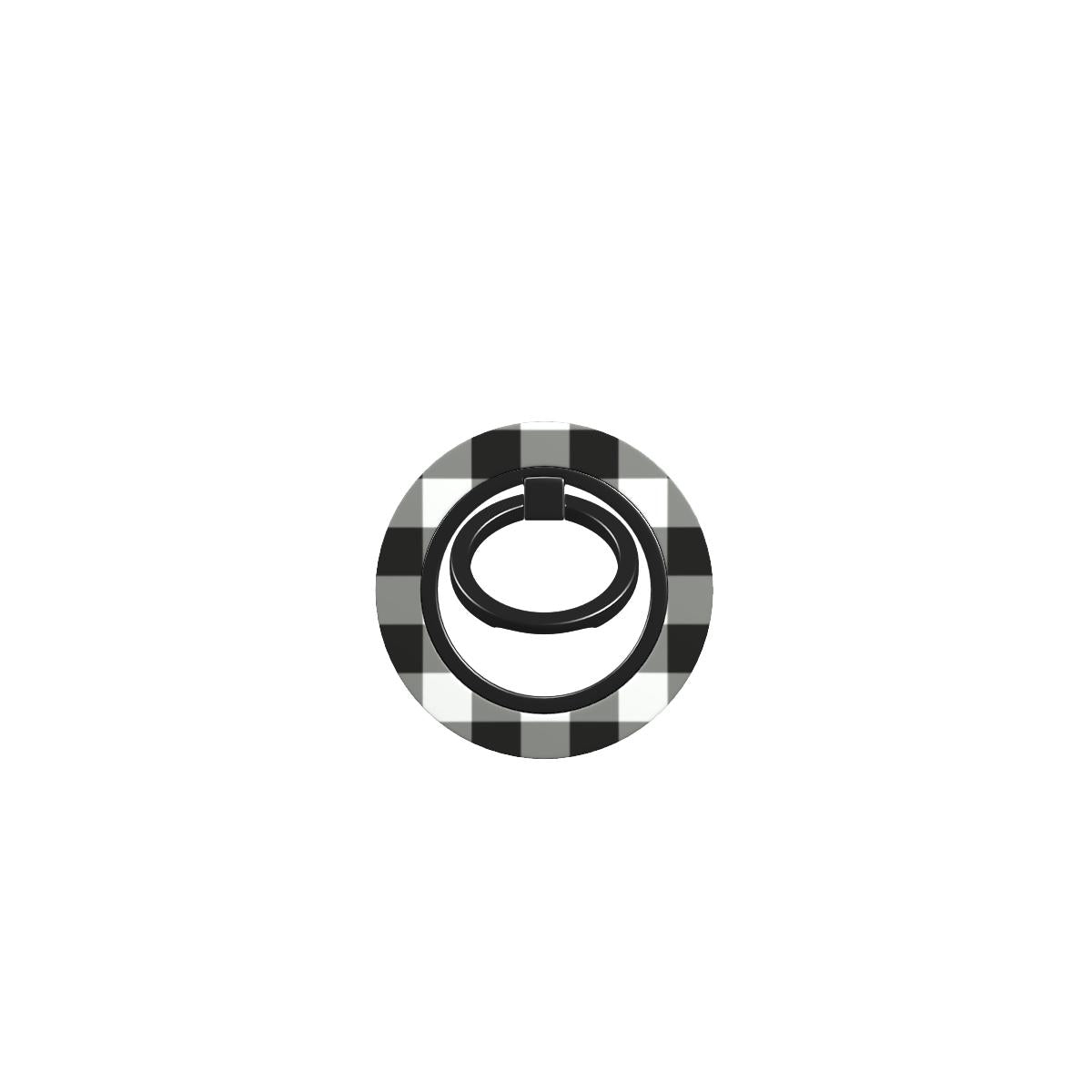 Blank and White Gingham Ring Holder