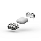 Blank and White Gingham Apple AirPods Tough Case