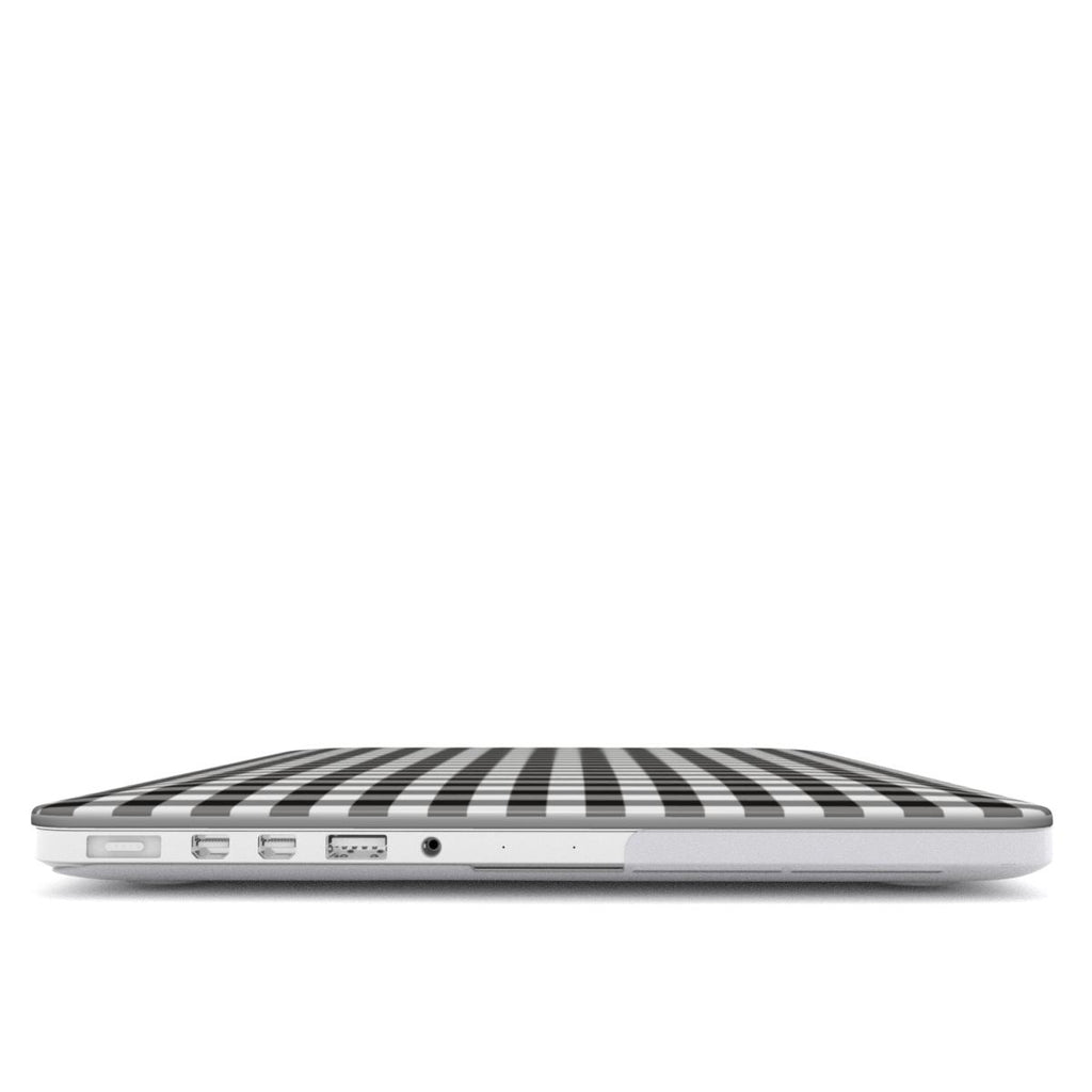 Blank and White Gingham MacBook Case
