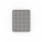 Blank and White Gingham Apple iPad Case