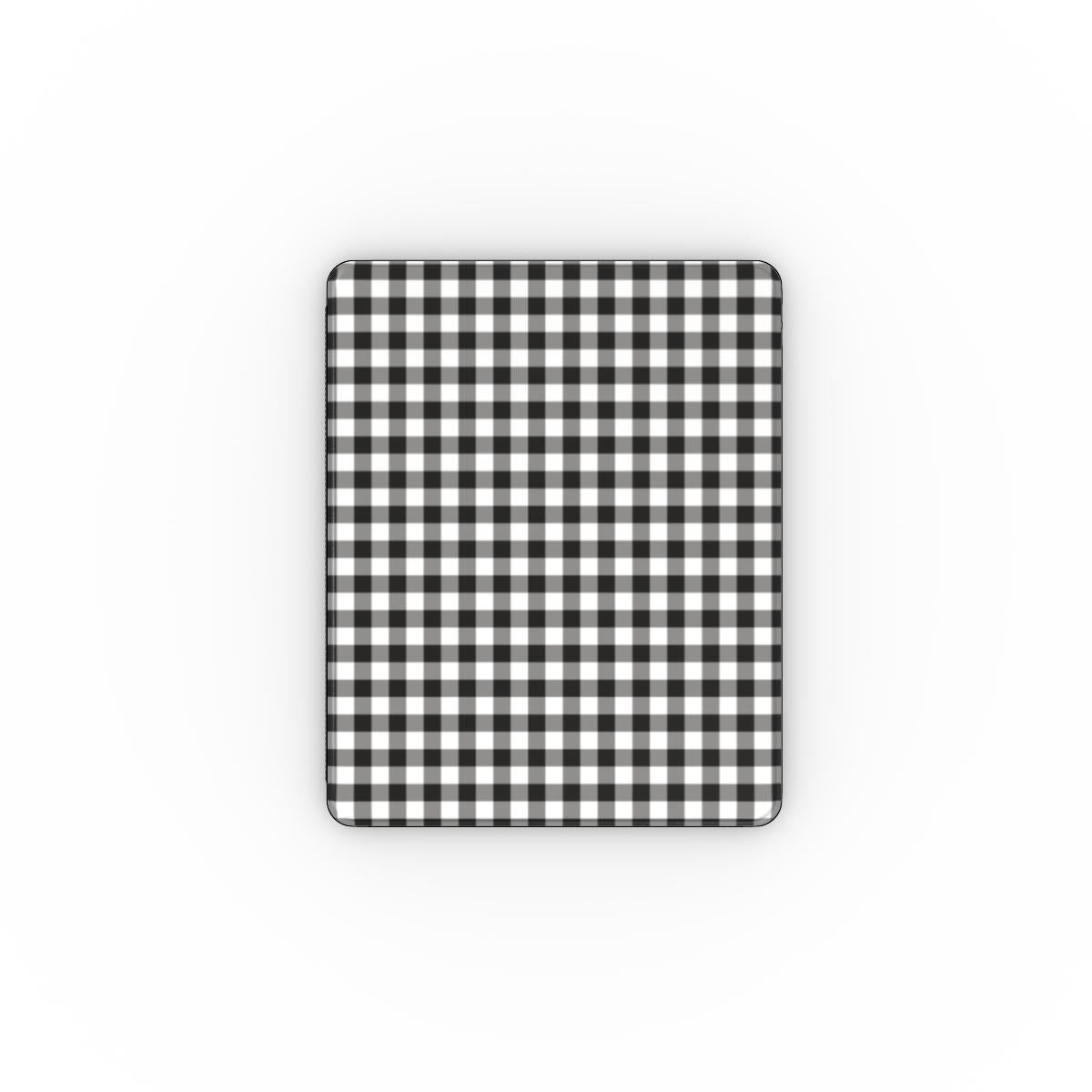 Blank and White Gingham Apple iPad Case